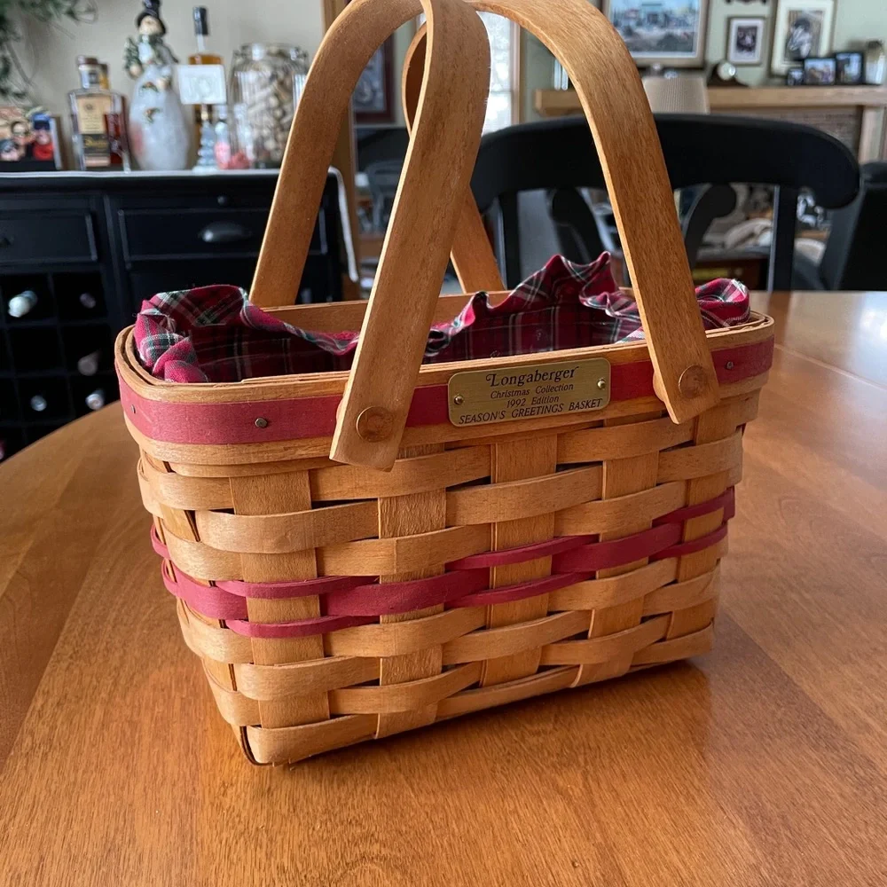 Longaberger 1992 Season’s Greetings Basket